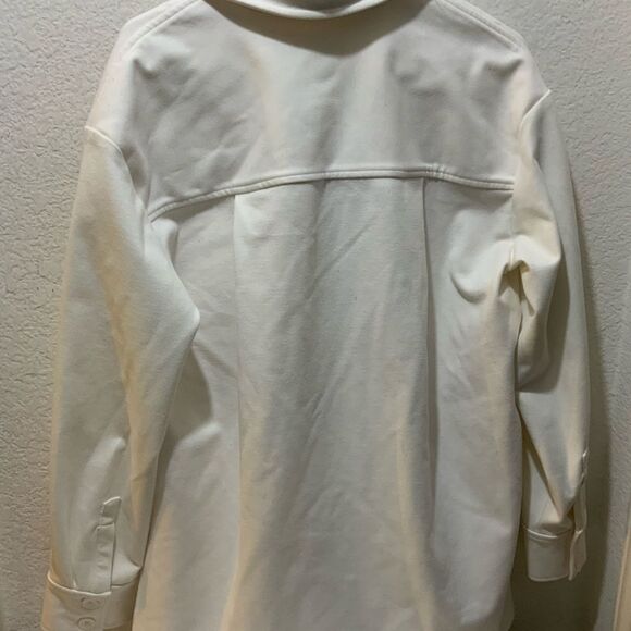 Prologue top white women’s coat front pockets size S - Picture 4 of 8